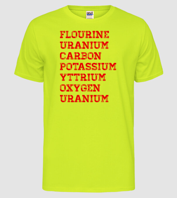 Fucpyou engleză model galben neon pe tricou