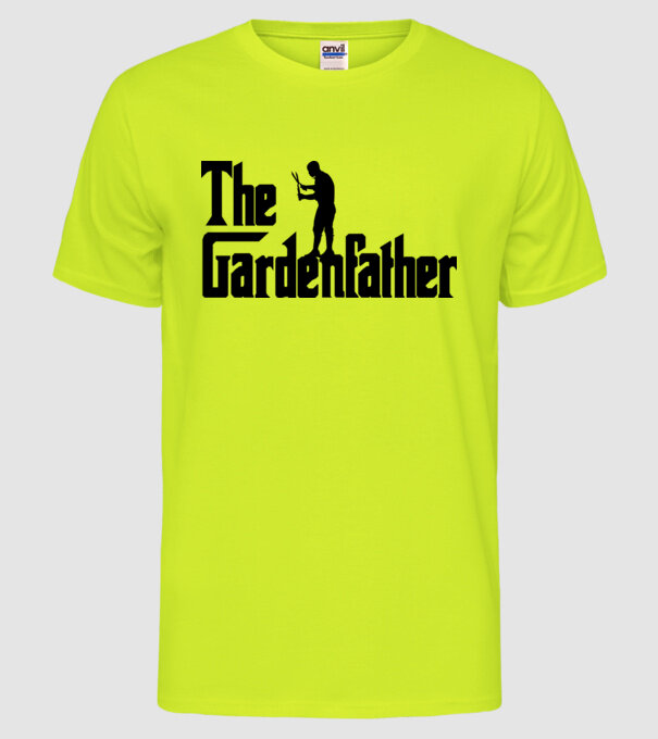 The Gardenfather model galben neon pe tricou