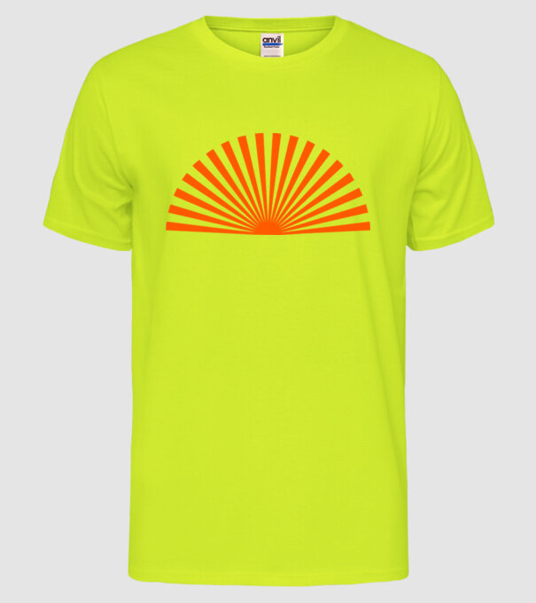 Fond model galben neon pe tricou