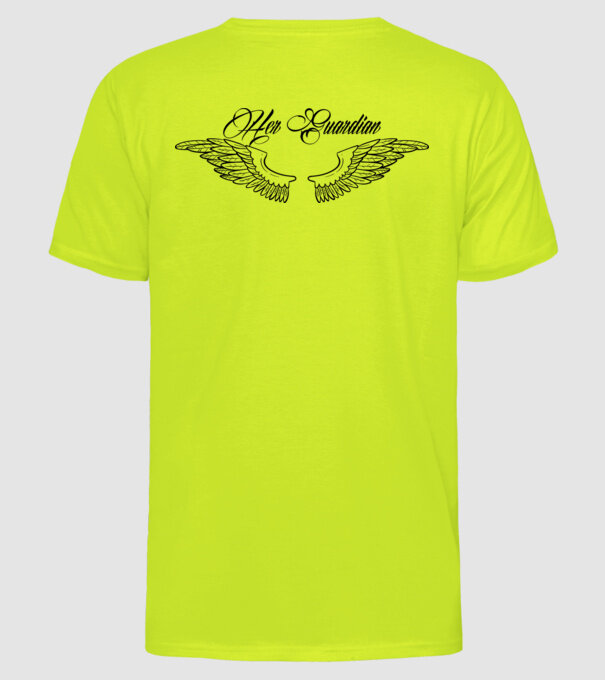 Her Guardian 2 model galben neon pe tricou