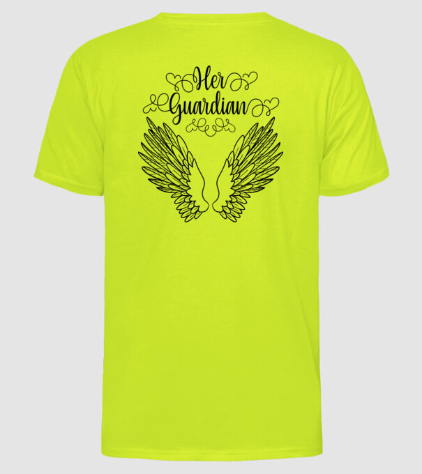 Her Guardian model galben neon pe tricou