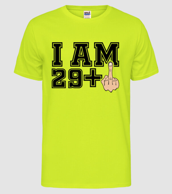 Funny Birthday I am 30 model galben neon pe tricou