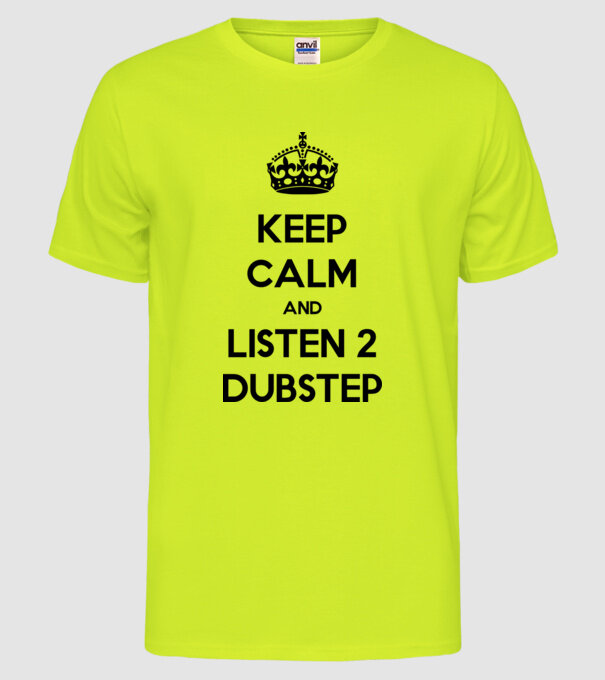 Keep Calm... model galben neon pe tricou