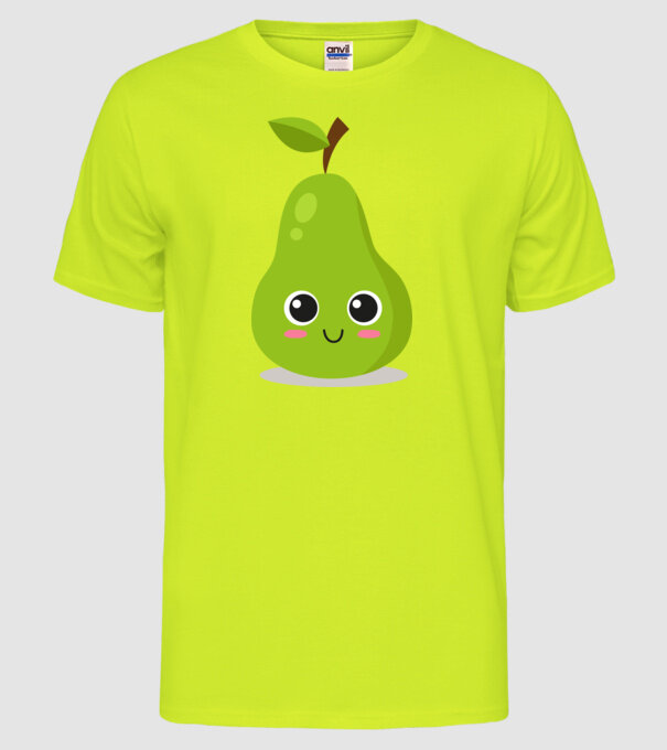 Pere model galben neon pe tricou