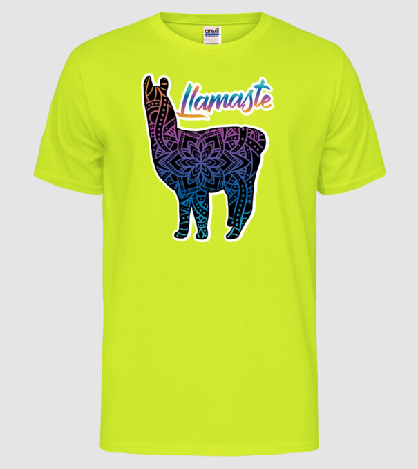 Lamaste color2 model galben neon pe tricou