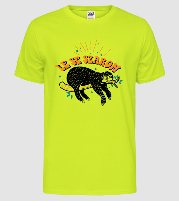 nu-mi pasă model galben neon pe tricou