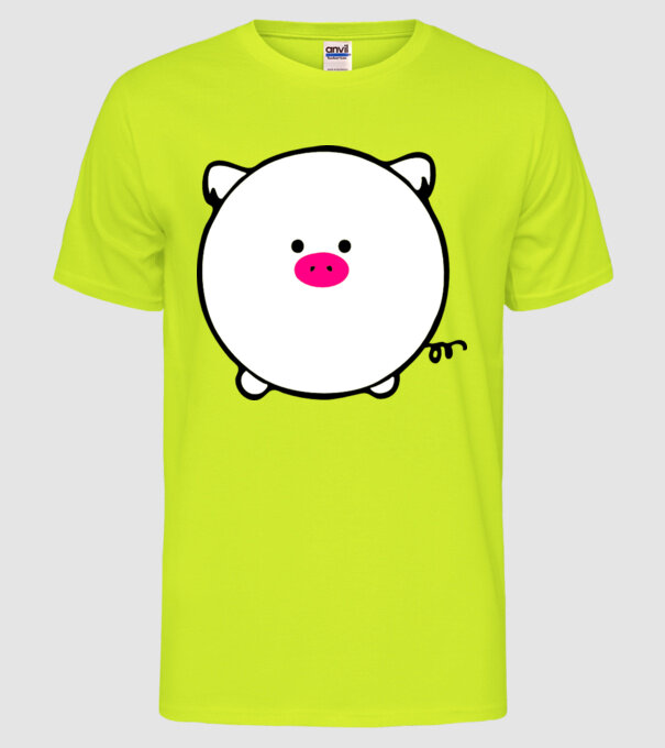 Purcel model galben neon pe tricou