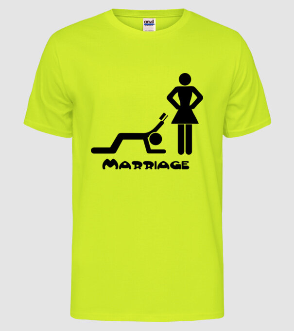 marriage model galben neon pe tricou