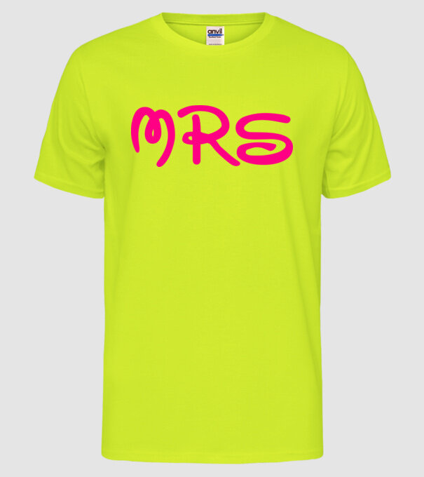 Mrs model galben neon pe tricou