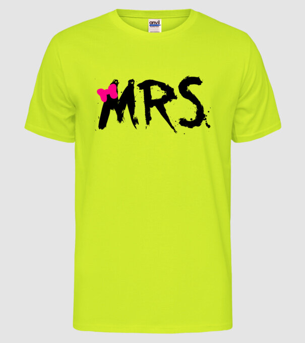 Mrs. model galben neon pe tricou