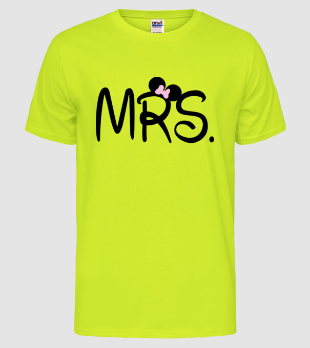 Mrs. model galben neon pe tricou