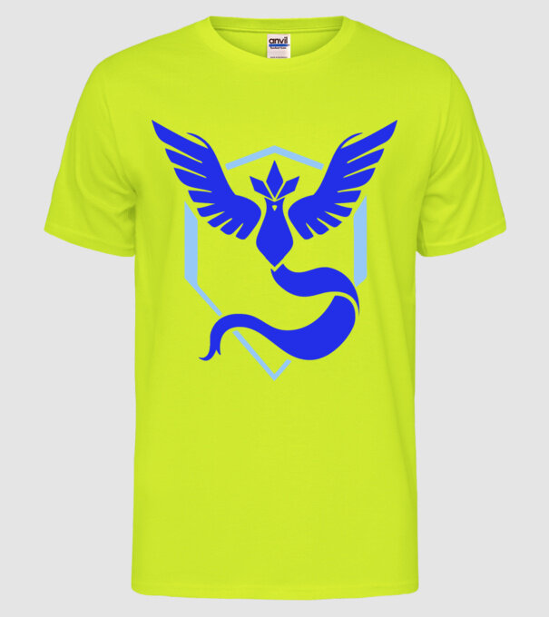 Mystic team logo model galben neon pe tricou