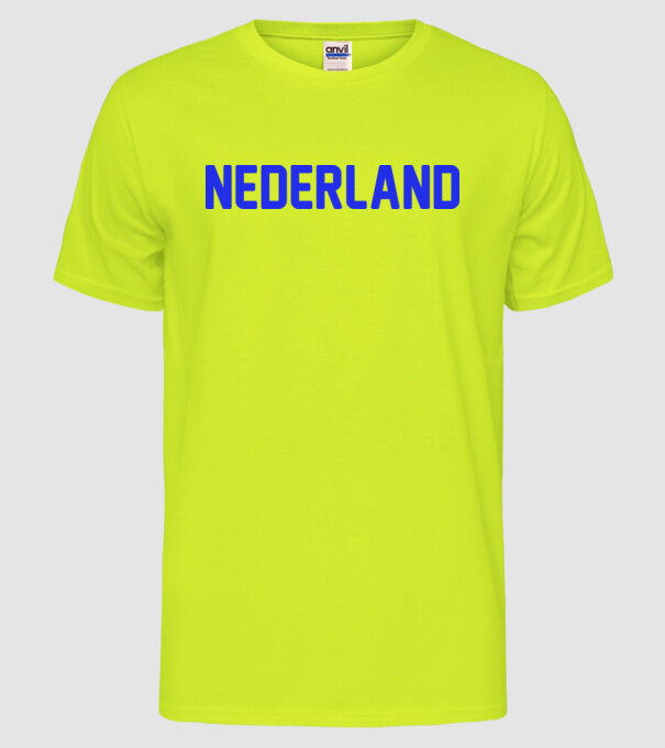 Nederland model galben neon pe tricou
