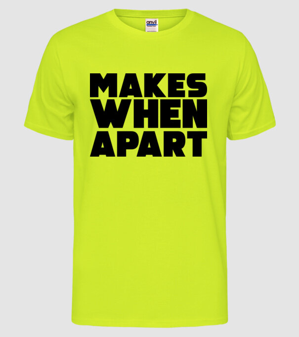 Cuplu Nothing makes sense... model galben neon pe tricou