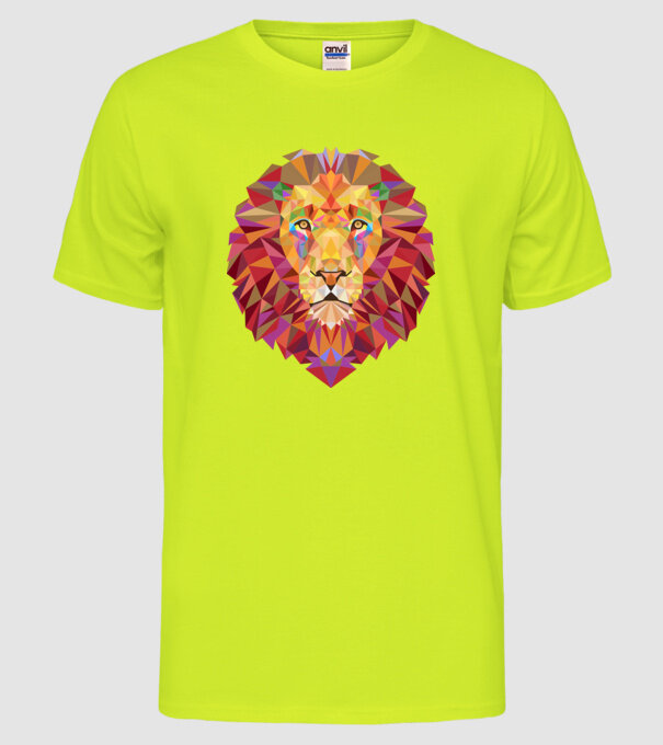 Leu design model galben neon pe tricou