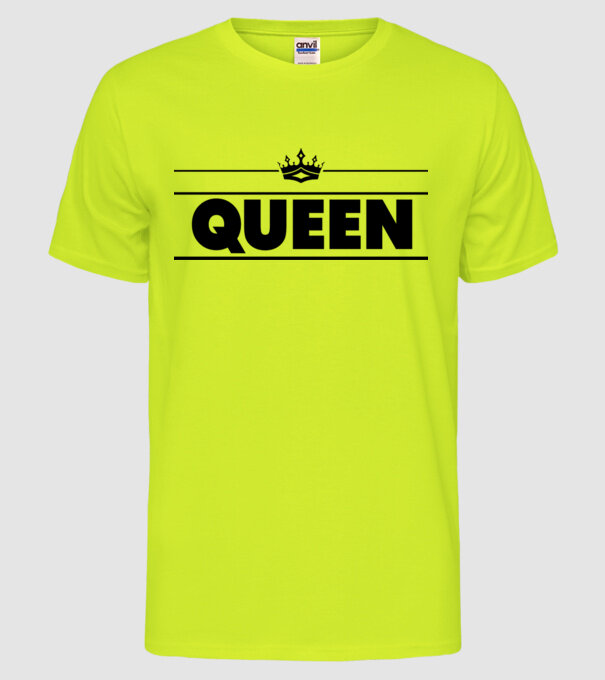 Queen model galben neon pe tricou