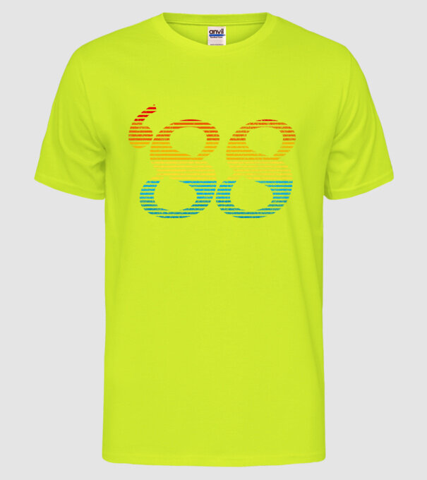 Retro Birthday 1988 model galben neon pe tricou