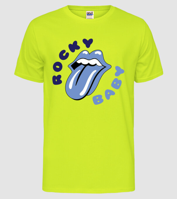 Rocky Baby model galben neon pe tricou