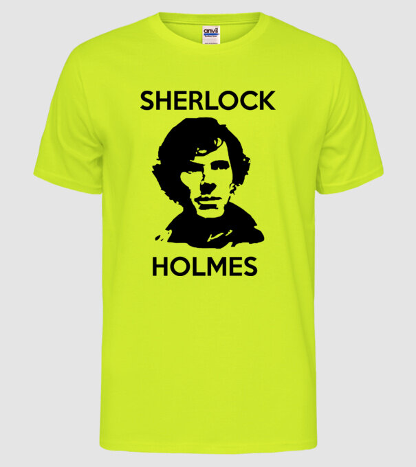 Sherlock model galben neon pe tricou