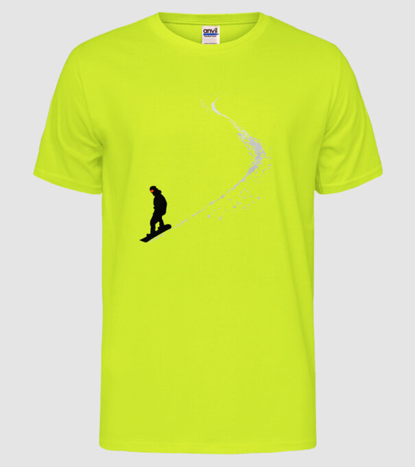 Slope Pantă model galben neon pe tricou