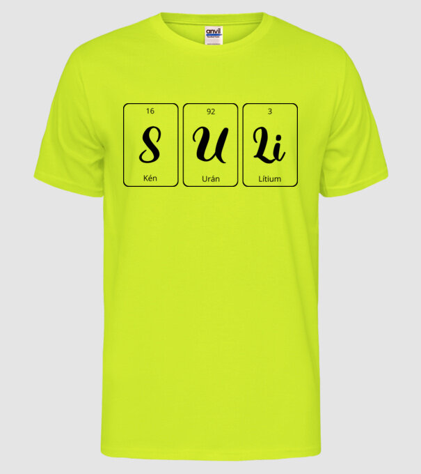 model galben neon pe tricou