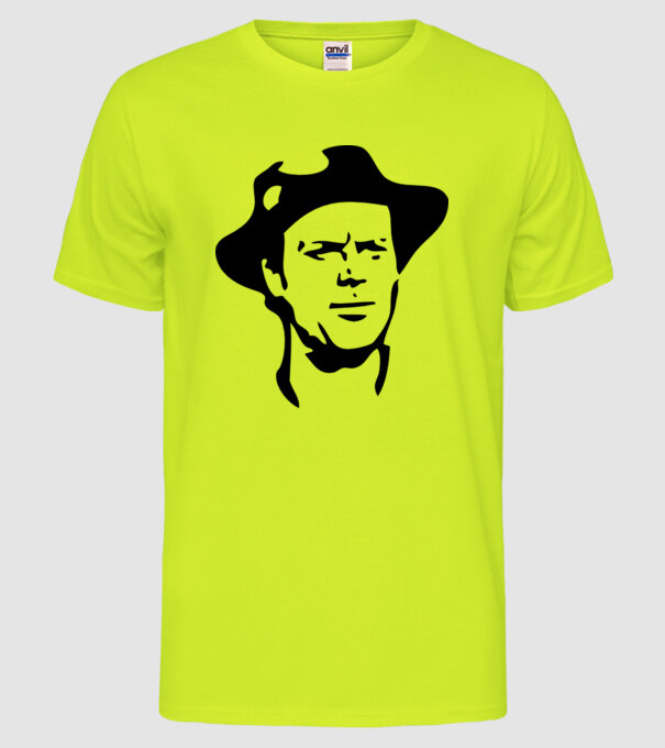 Terence Hill model galben neon pe tricou