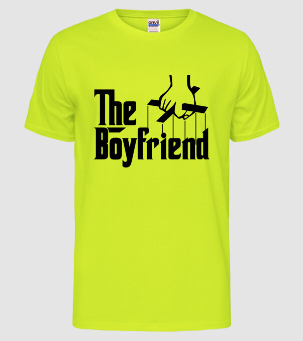 The Boyfriend model galben neon pe tricou