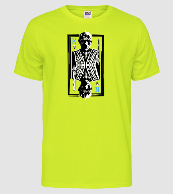 The Winter King model galben neon pe tricou