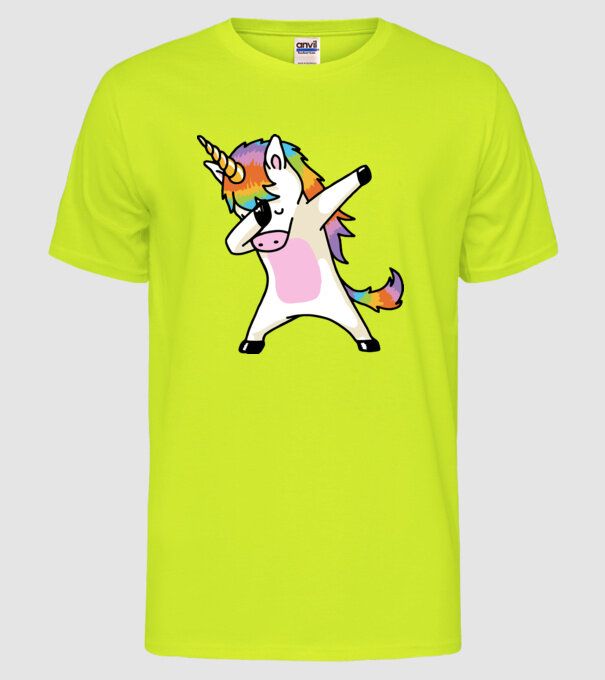 UNIDAB model galben neon pe tricou