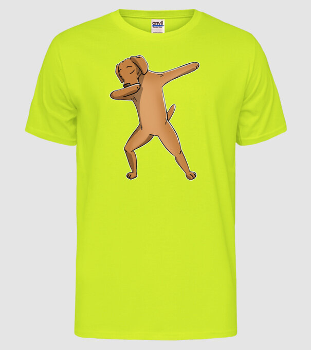 Vișlă DAB model galben neon pe tricou
