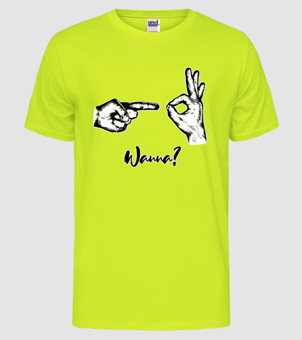 Wanna sex model galben neon pe tricou