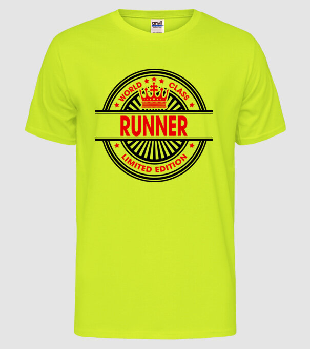 World class ATLET model galben neon pe tricou