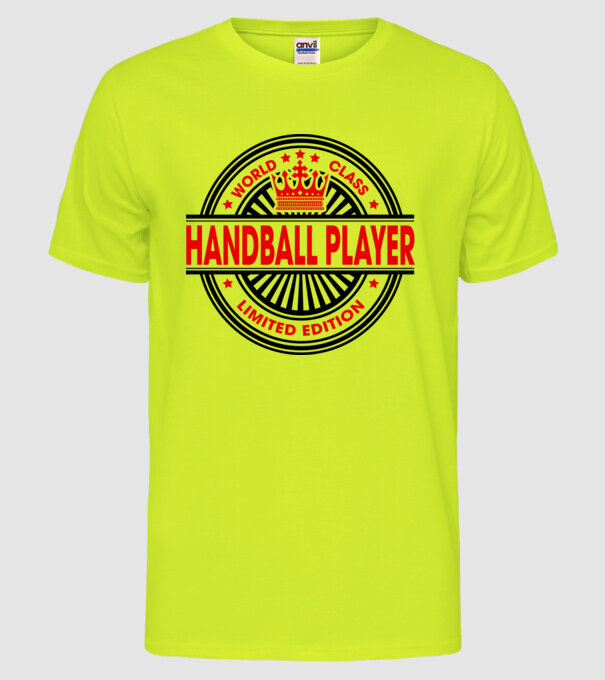 World class HANDBALIST model galben neon pe tricou