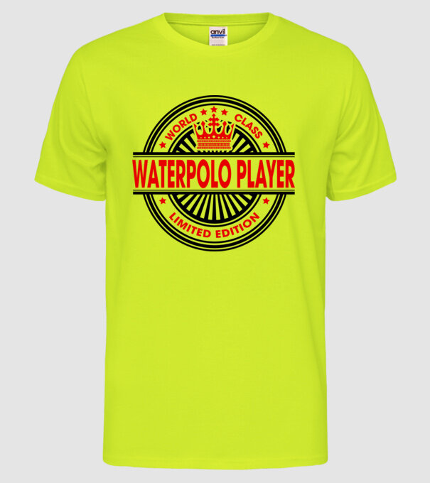 World class JUCĂTOR POLO PE APĂ model galben neon pe tricou