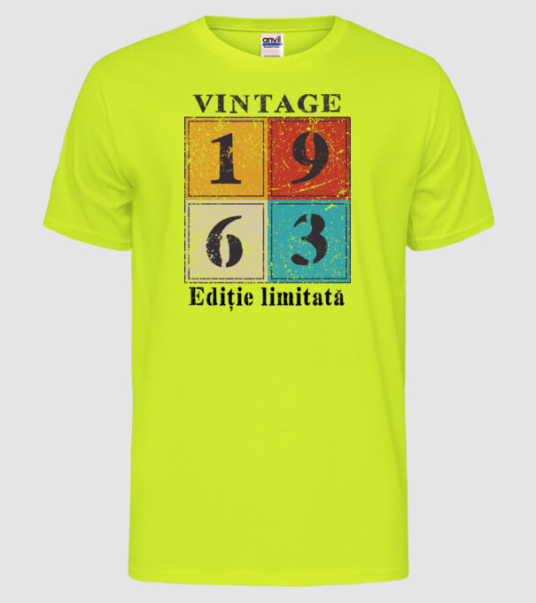 1963 - Ediție limitată model galben neon pe tricou