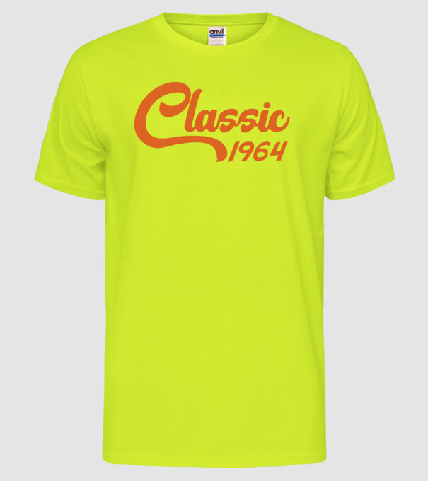 1964 Classic model galben neon pe tricou