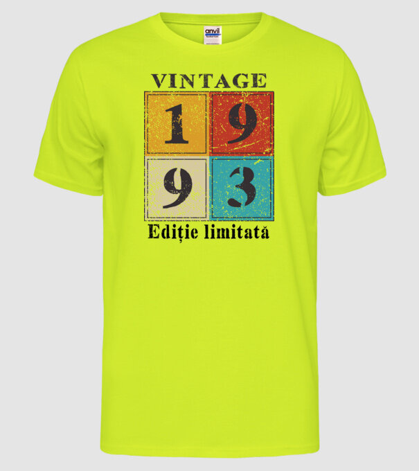 1993 - Ediție limitată model galben neon pe tricou