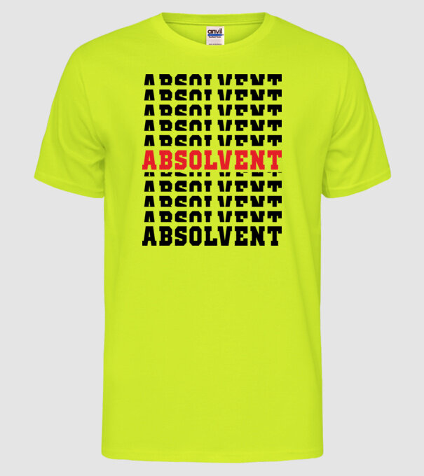 absolvent 2022 model galben neon pe tricou