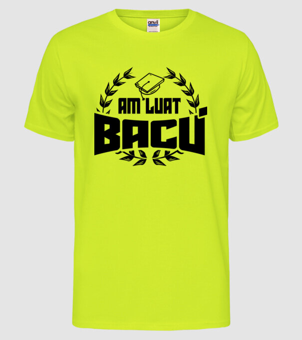 Am luat bacu model galben neon pe tricou