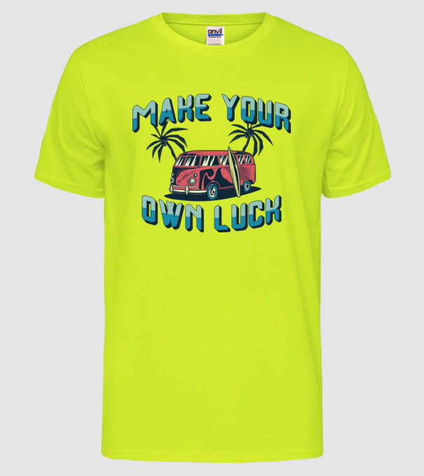 Autobuze model galben neon pe tricou