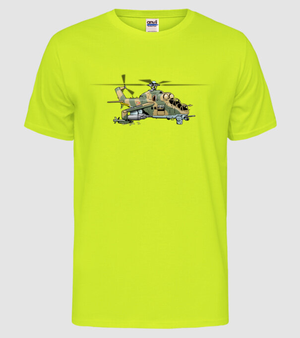 Avioane model galben neon pe tricou