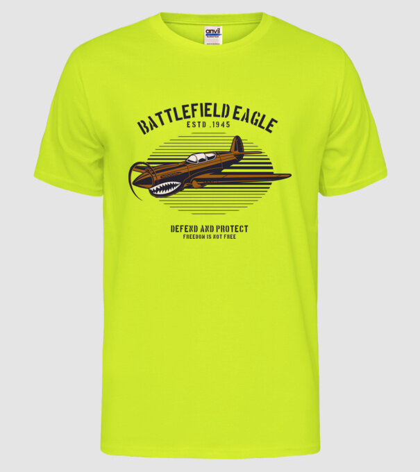 Avioane model galben neon pe tricou