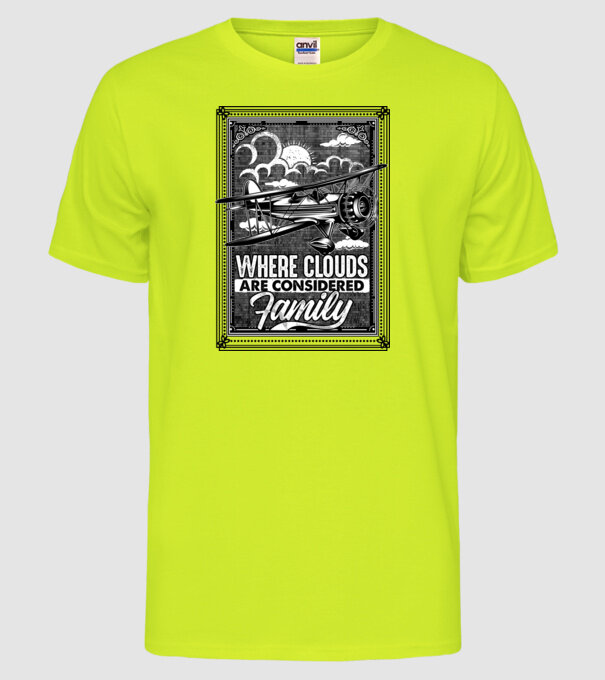 Avioane model galben neon pe tricou