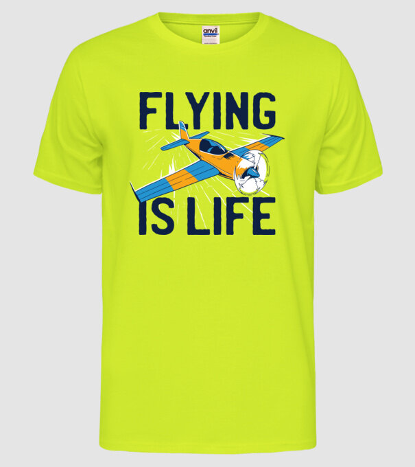 Avioane model galben neon pe tricou