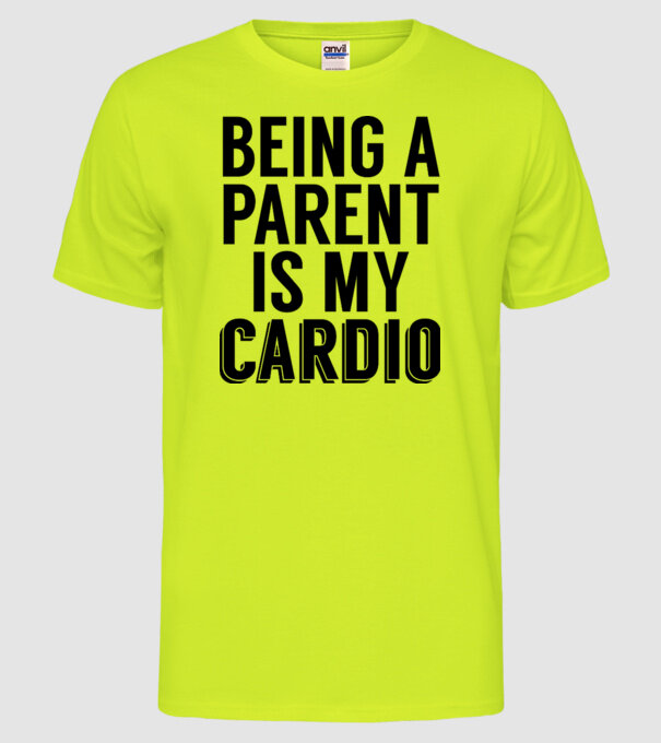 Being a parent model galben neon pe tricou