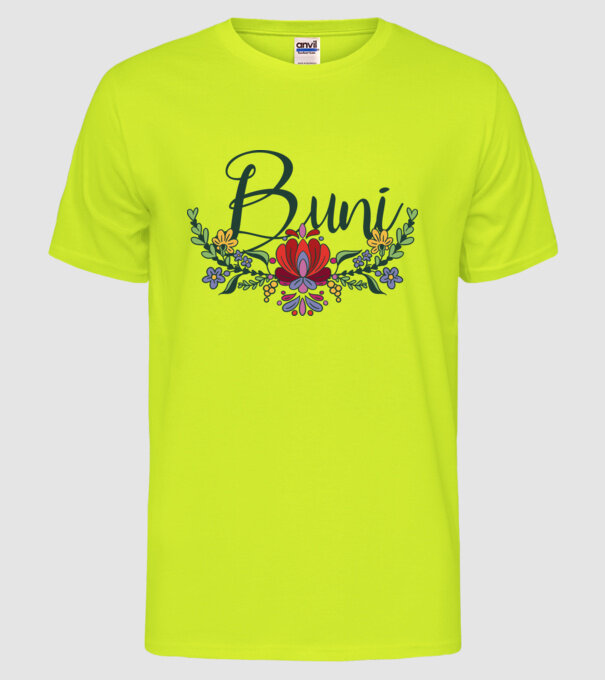 Buni model galben neon pe tricou