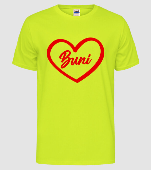 Buni model galben neon pe tricou