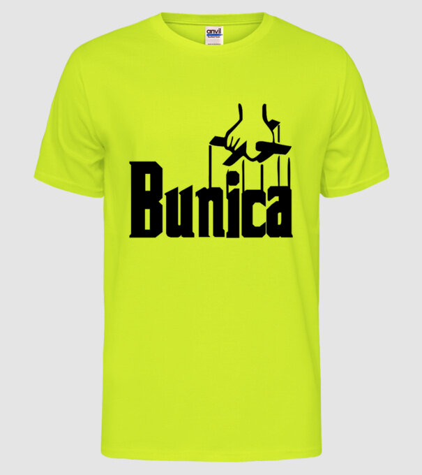 Bunica model galben neon pe tricou