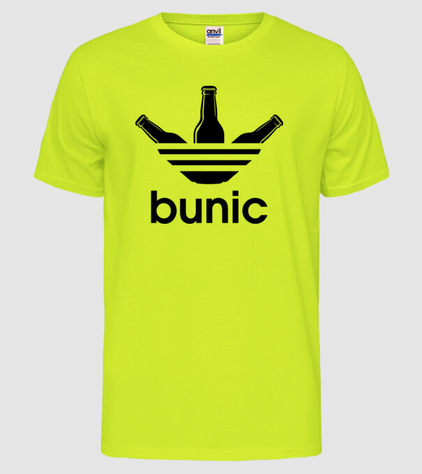 Bunicdidas model galben neon pe tricou