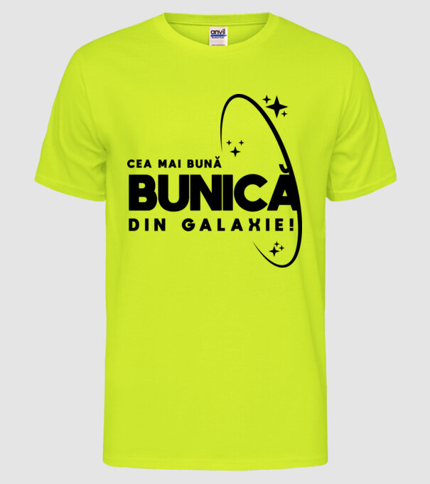Cea mai bună mamă din Galaxie! model galben neon pe tricou